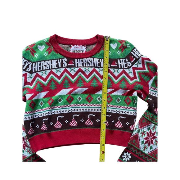 Forever 21 x Hershey's Christmas Crop Sweater Womens/Teen Size Medium - Picture 3 of 6